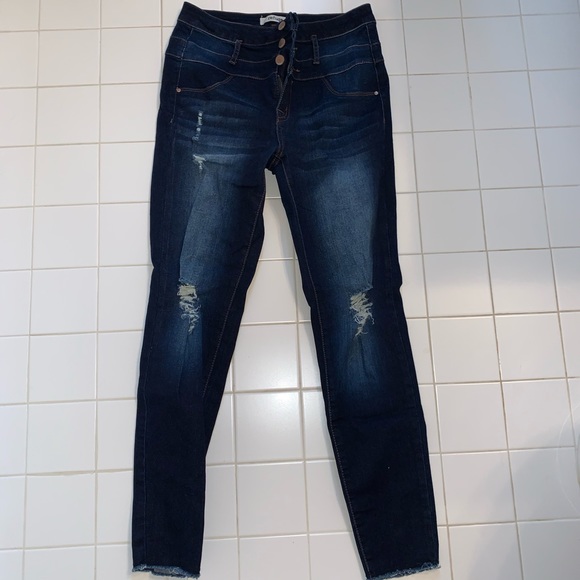 refuge Denim - 2 PAIRS Charlotte Russe High Waisted JEANS